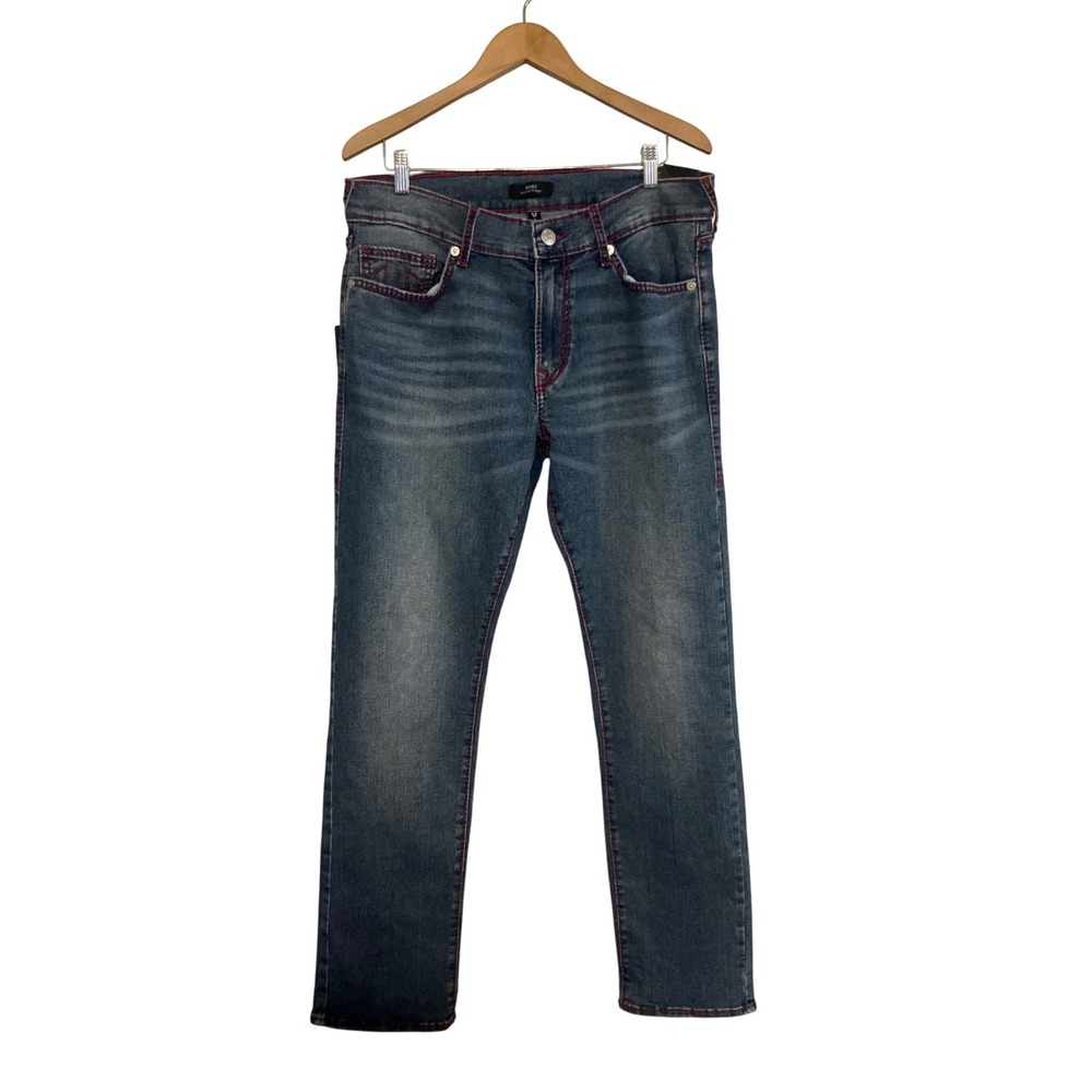 True Religion Ricky Big T NF Straight Jeans Medium Neptune Wash 701001 34x34